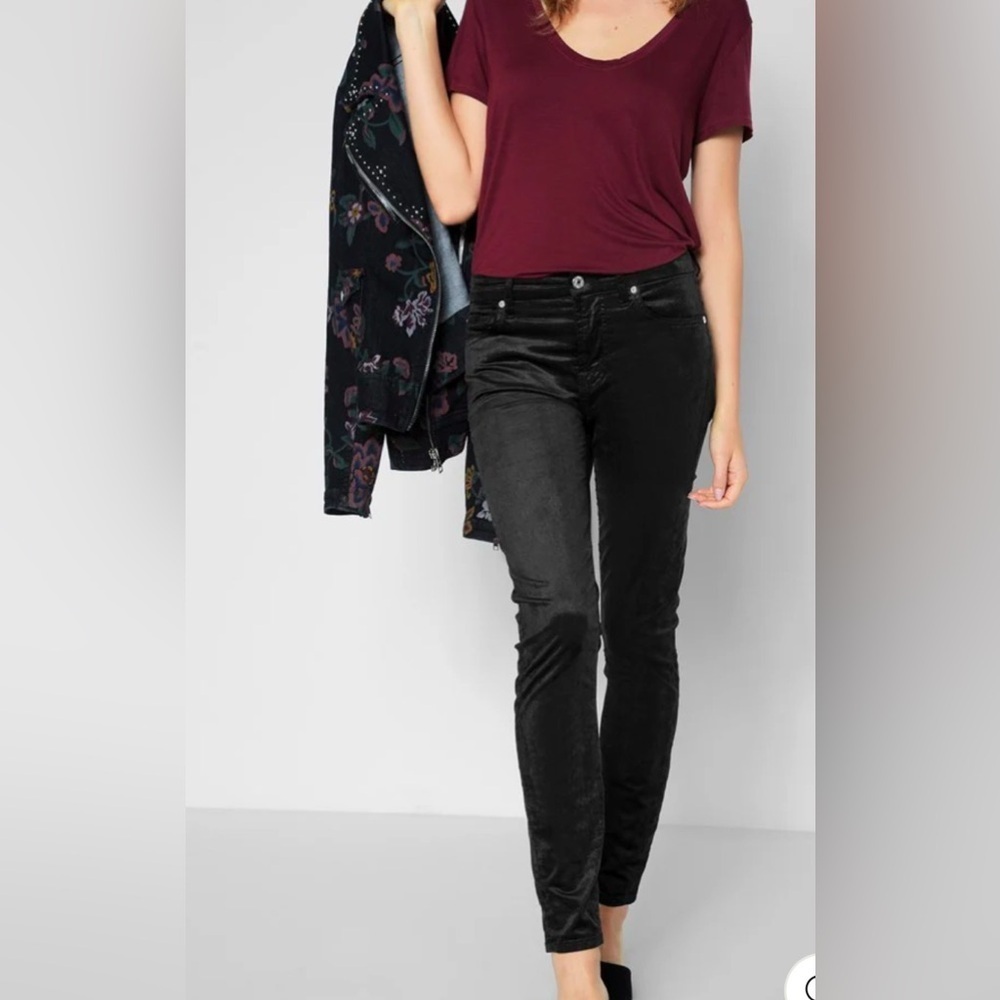 NWT, JEN7 by 7 For All Mankind Velvet Ankle Skinny High Rise Jeans